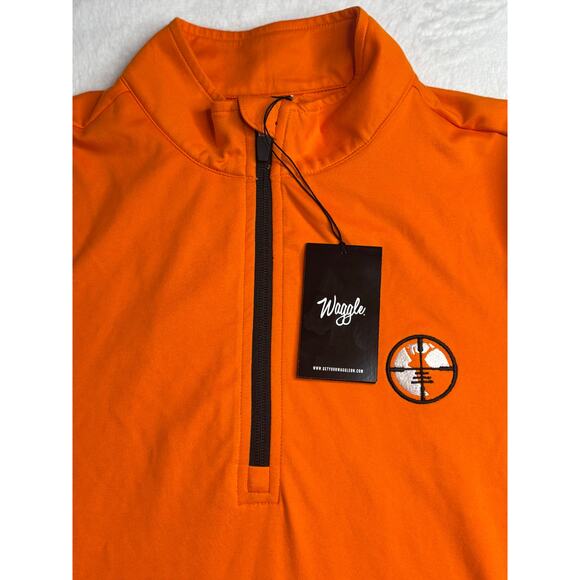 WAGGLE Men's Loosey Goosey Quarter Zip Pullover - Small - Picture 2 of 4